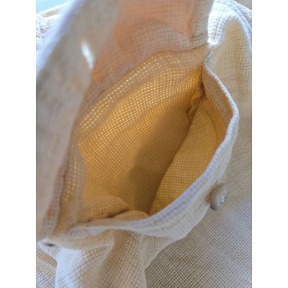 Banana Republic Button Up Short Sleeve Double Pockets Yellow 1980 Vintage Medium - Picture 11 of 14